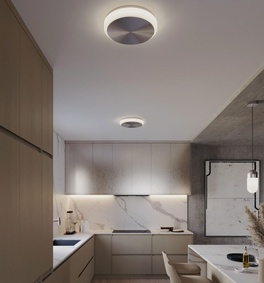 Eris 14'' LED Flush Mount Silver