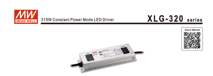 Mean Well 315W Constant Power Mode LED Driver XLG-320