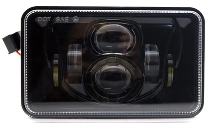 LED Headlight, 60W, 4x6 in, #0906