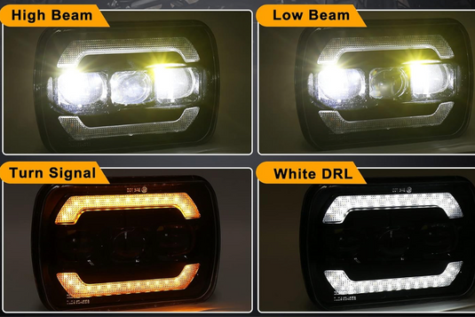 LED Headlight, 5x7 in,