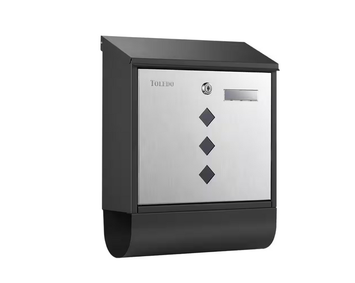 Toledo SS + Galvanized Mailbox