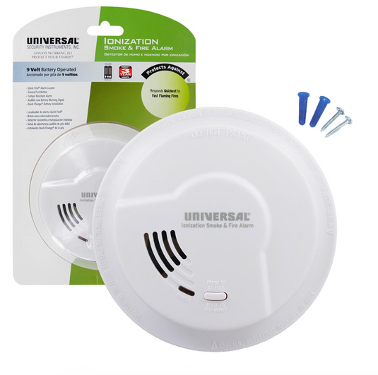Detector de humo grande 9V, Batería