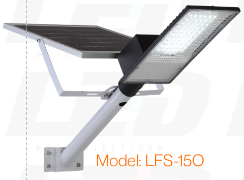 Solar Street Light 150WATT 2160LM 6500K  #LFS-150
