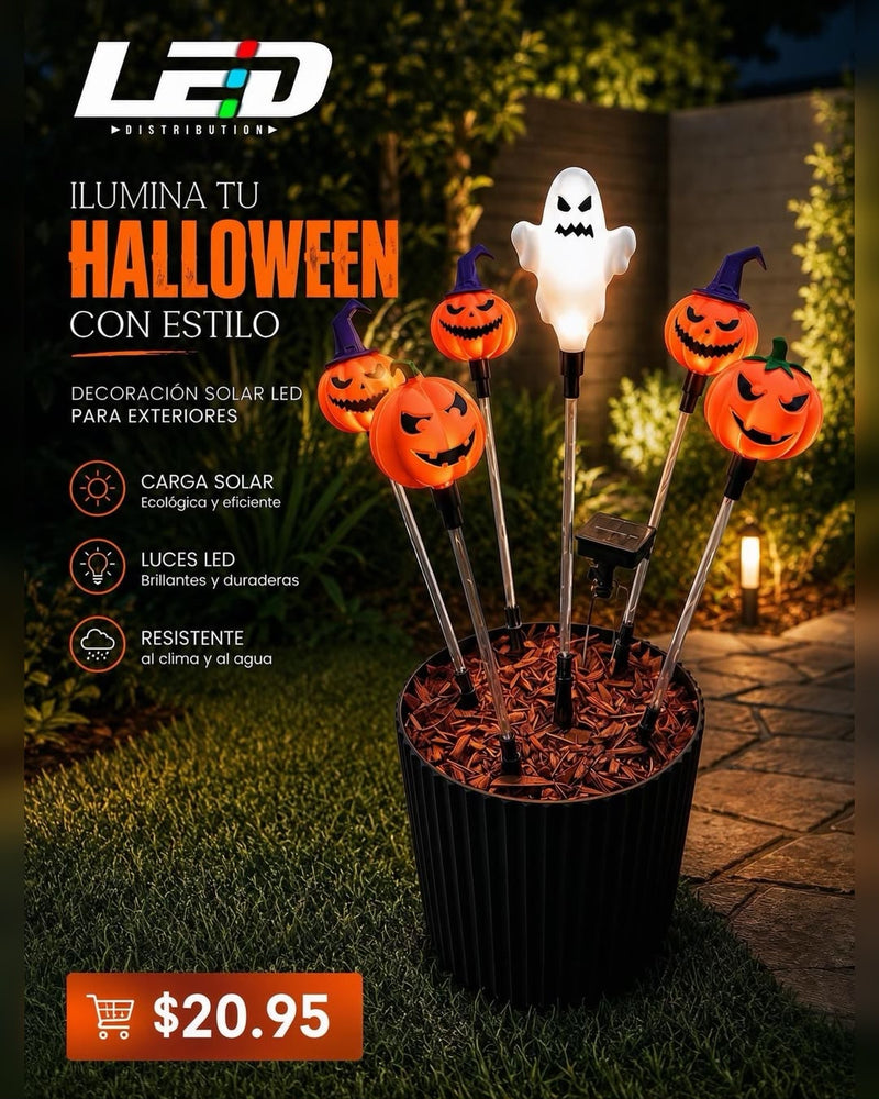 Load image into Gallery viewer, NEW Colorful Solar Patio Garden Deck Ambient Lamp Halloween
