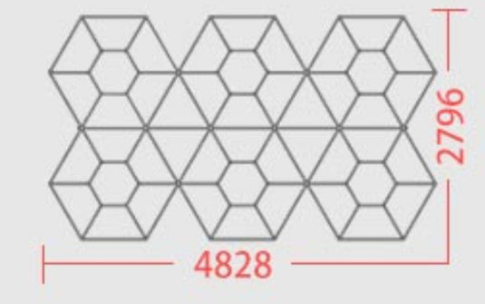 LED CUSTOM HEXAGONAL #7006 Auto Garage Detailing Lighting