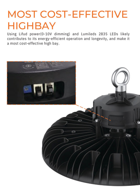 Hi-Bay UFO LFHB15-240Watt CCT  LUMFU 5y Warranty