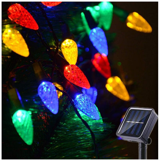 LED Solar 50 Strawberry String Light MULTI-COLOR