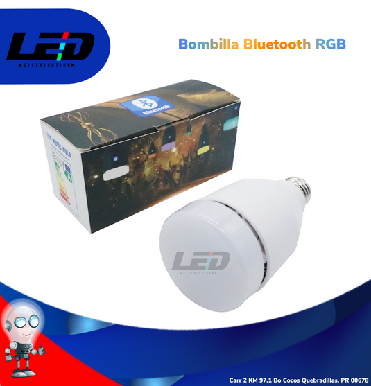 LED Music Bulb Bluetooth RGB Multi-Color