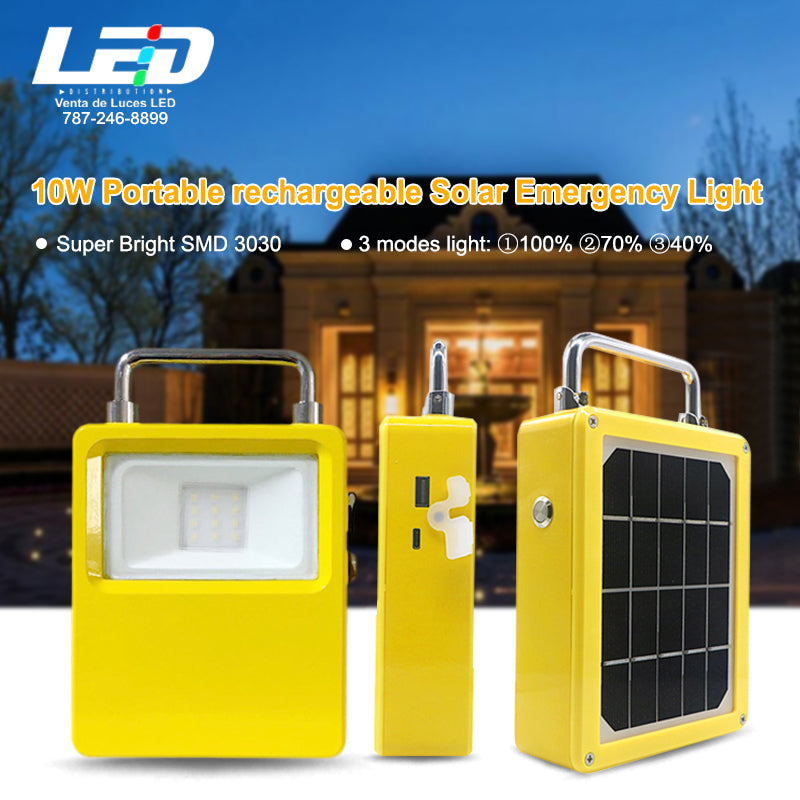 Load image into Gallery viewer, 10w Solar Lamp Portable Outdoor with Rechargeable Battery #0816
