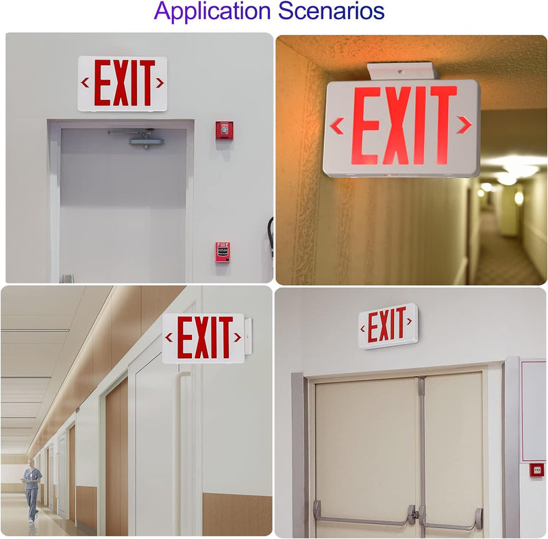 Load image into Gallery viewer, Exit Sign LED Emergency with Battery Backup Emergency Lights
