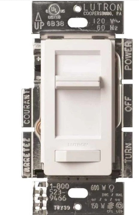 Lutron Electronics LECL-153PH-WH WHT Lumea 150W White Dimmer Switch