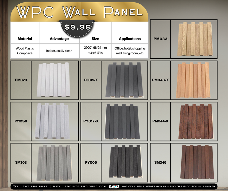 WPC Wall Panel INDOOR – LED Distribution