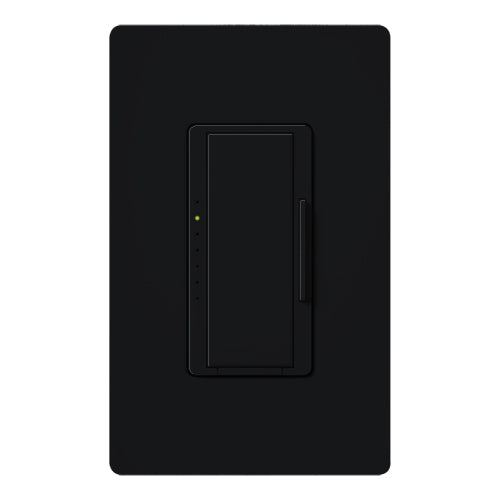 Lutron MA-PRO-BL Maestro Phase-selectable dimmer for LED, ELV, MLV and Incandescent lamp loads, Single Pole / 3-Way Dimmer in Black