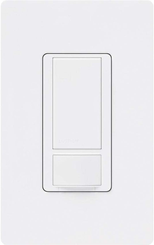Lutron Maestro Vacancy-Only Sensor Switch | 2 Amp, Single Pole | MS-VPS2H-WH | White