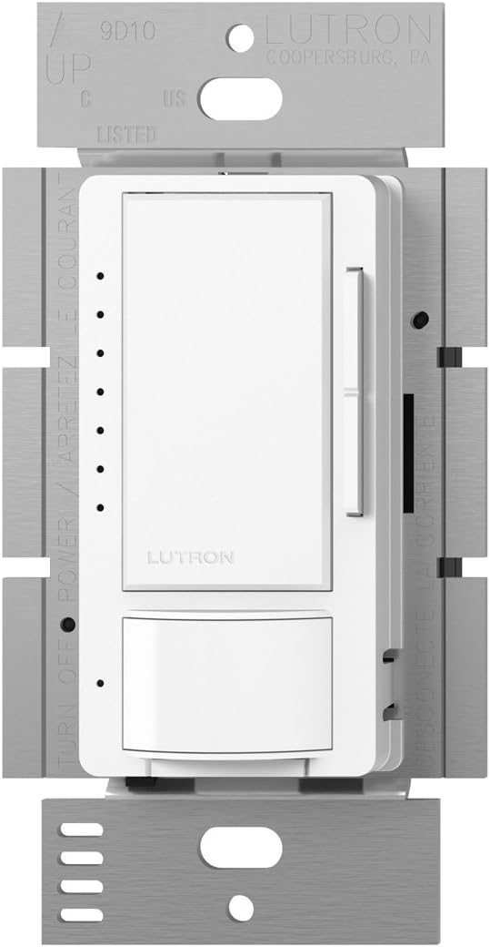 Load image into Gallery viewer, Lutron Maestro LED+ Dimmer and Vacancy Sensor, Single Pole and Multi-Location, MSCL-VP153M-WH, White
