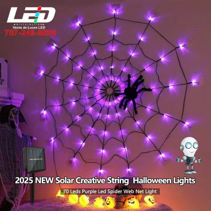 NEW Solar Creative String Halloween Lights - Purple