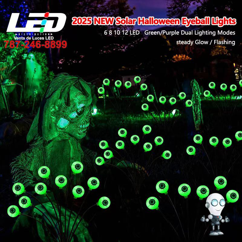 Load image into Gallery viewer, NEW Solar Halloween Eyeball Lights
