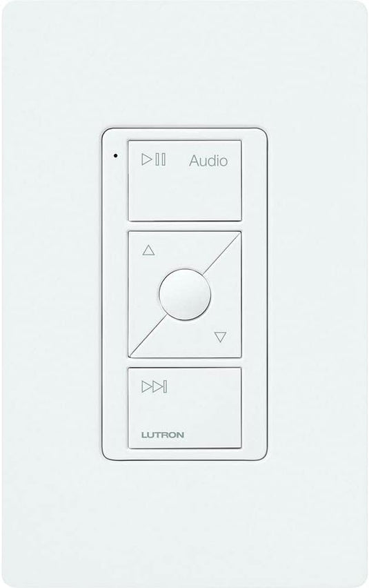 Lutron Pico Smart Remote for Audio, Works with Sonos, PJ2-3BRL-GWH-A02, White