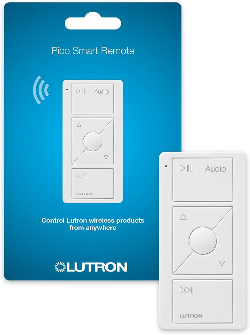 Load image into Gallery viewer, Lutron Pico Smart Remote for Audio, Works with Sonos, PJ2-3BRL-GWH-A02, White
