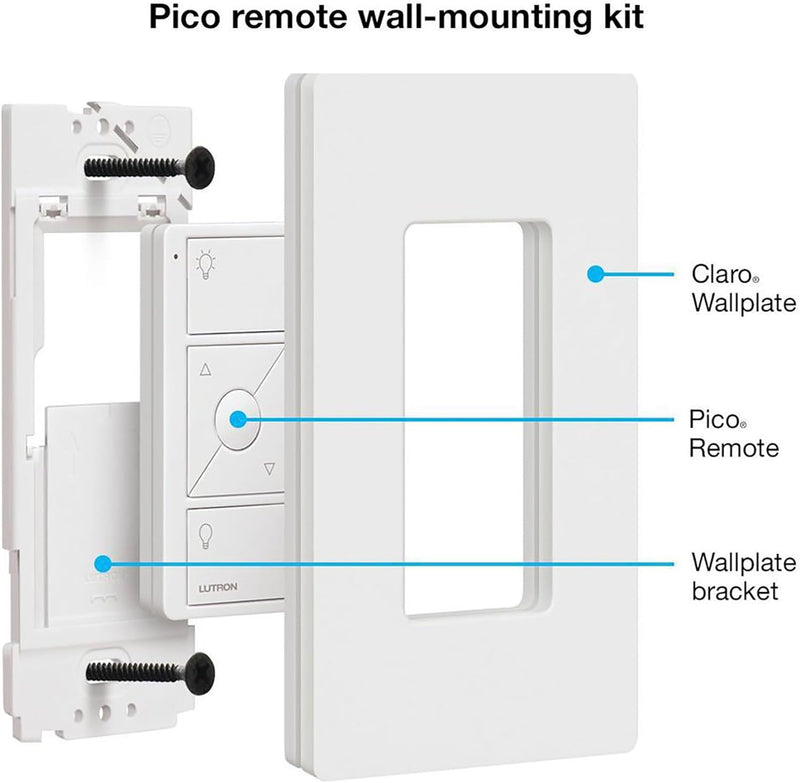 Load image into Gallery viewer, Lutron Pico Smart Remote Wall-Mounting Kit | PJ2-WALL-WH-L01 | White
