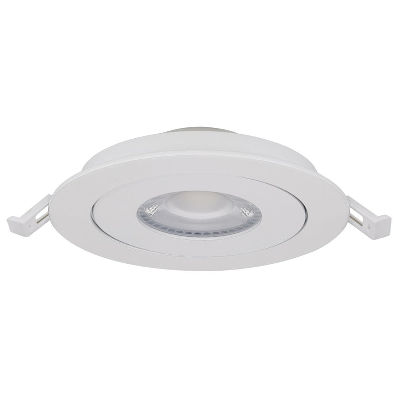 Load image into Gallery viewer, LED Direct Wire Downlight; Gimbaled; 4 Inch Round White Black 9 Watt; CCT Selectable 4&#39;&#39;
