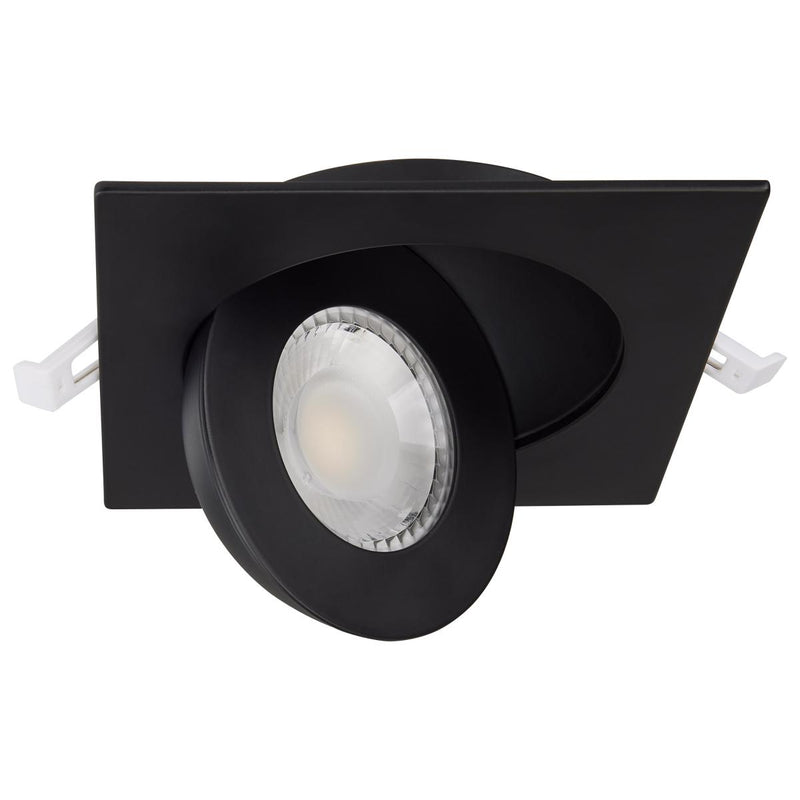 Load image into Gallery viewer, LED Direct Wire Downlight 4 Inch Square White Black9 Watt; CCT Selectable
