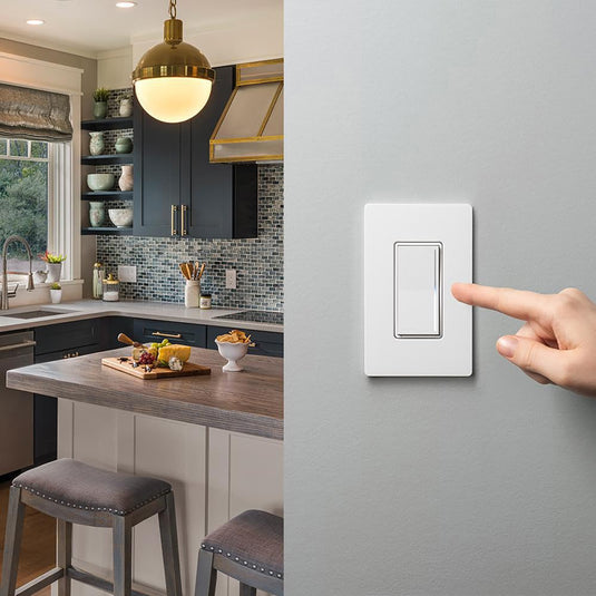 Lutron STCL-153M-WH Sunnata LED+ Dimmer, Single-Pole, 3-Way, Multi-Location Touch, White