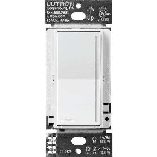 Lutron STCL-153M-WH Sunnata LED+ Dimmer, Single-Pole, 3-Way, Multi-Location Touch, White