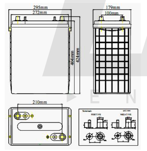 Bateria 6v 420aH LED Energy GEL HTL6-420