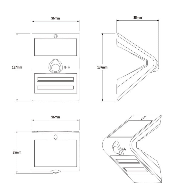 Load image into Gallery viewer, V-style Waterproof IP65 Solar Motion #1103
