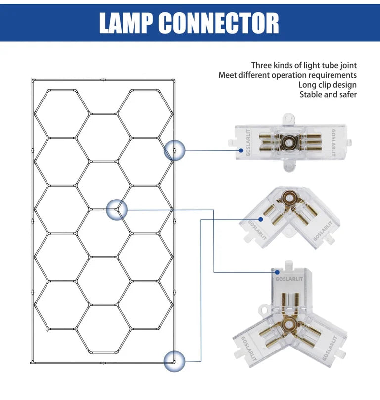 Load image into Gallery viewer, Car Detailing Ceiling Hexagon Led Light 8x16’ft
