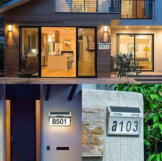 Solar Gate Light LED Outdoor (Doorplate Light, Gate Light, House Number)