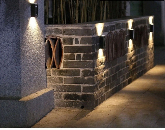 Up and Down Solar Wall Lights 2LED 2pcs