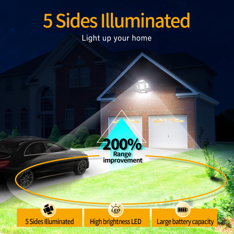 Load image into Gallery viewer, Solar Flood Light, 5 luminous surfaces, 200W, 2496LM #51819
