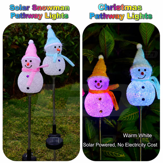 Solar Snowman Pathway Lights