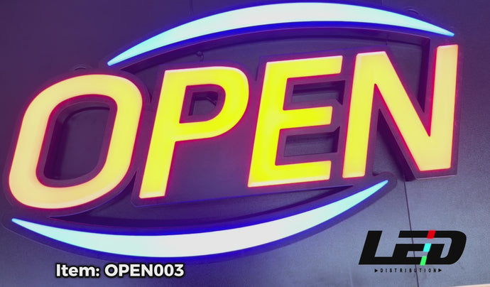 OPEN LED Neon Sign Ultra Bright Extra Large #OPEN003