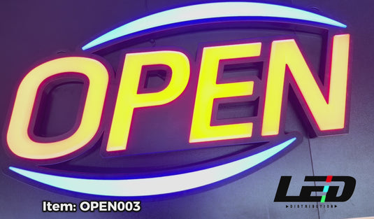 OPEN LED Neon Sign Ultra Bright Extra Large #OPEN003
