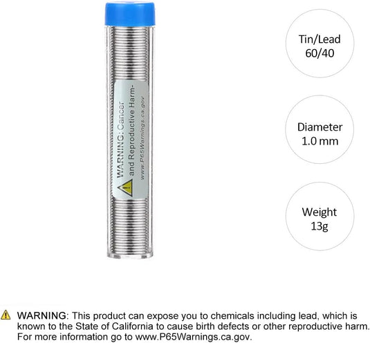 60W Adjustable Temperature Soldering Iron Kit - 5 Tips, Solder Wire, Sponge - Electric Welding Tool